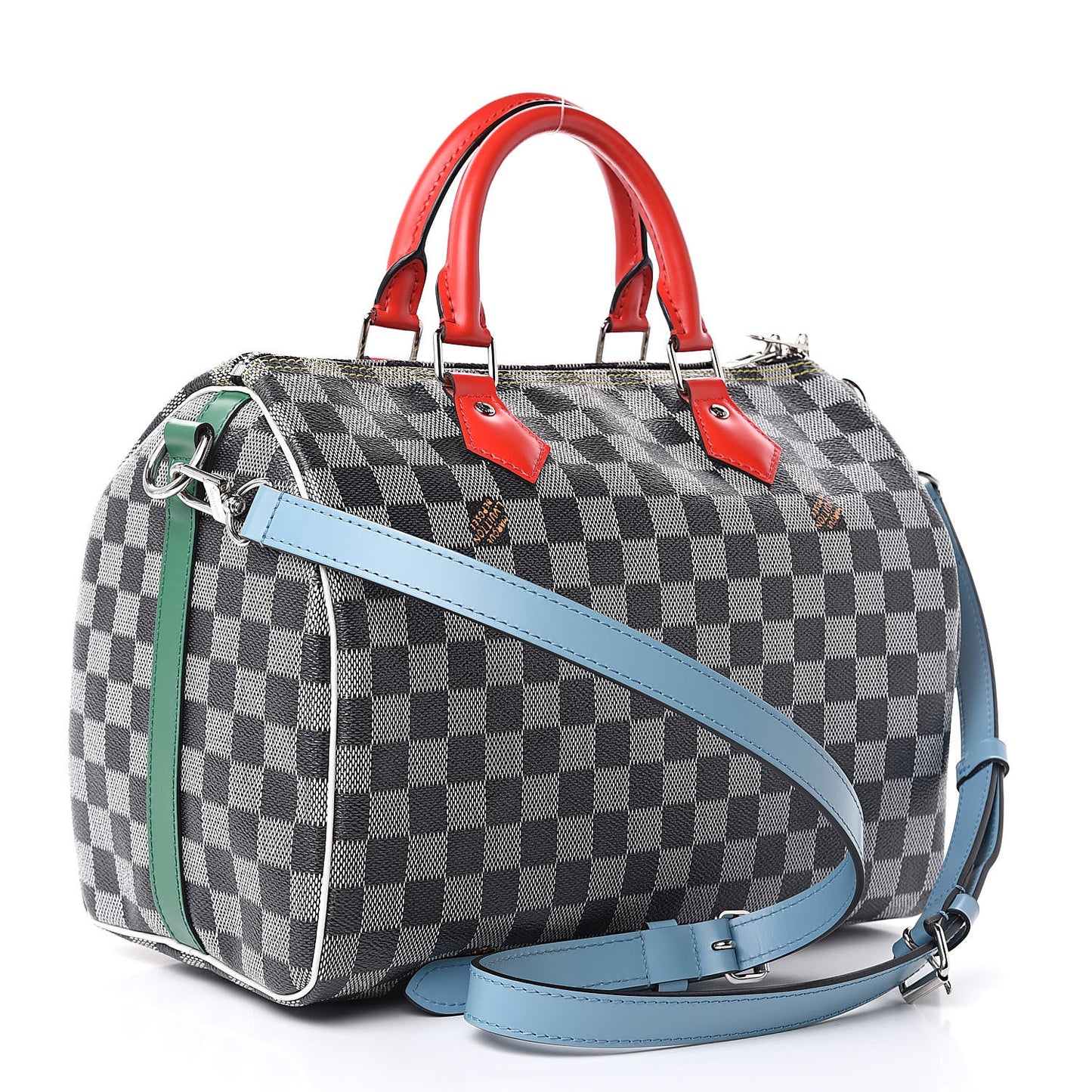 Damier Speedy Bandouliere 30 Black White