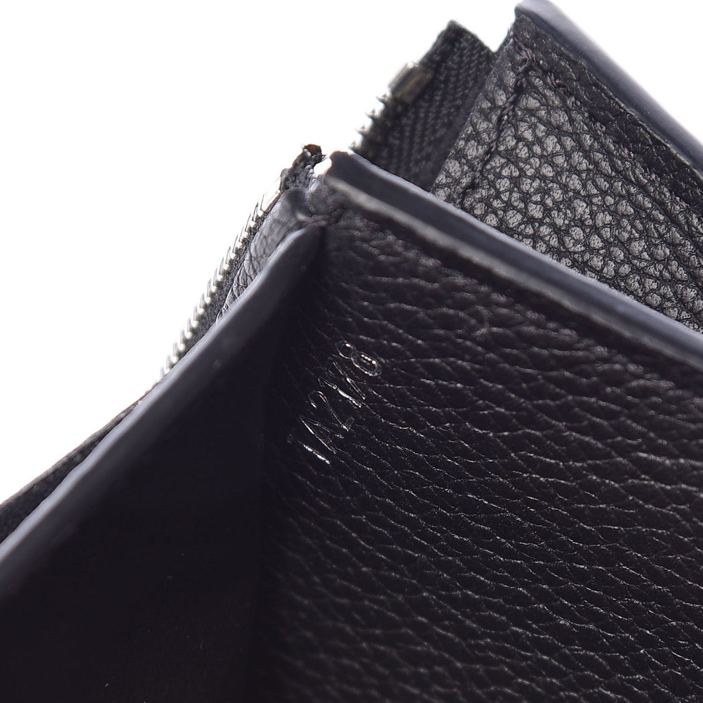 Soft Calfskin My Lockme Compact Wallet Black