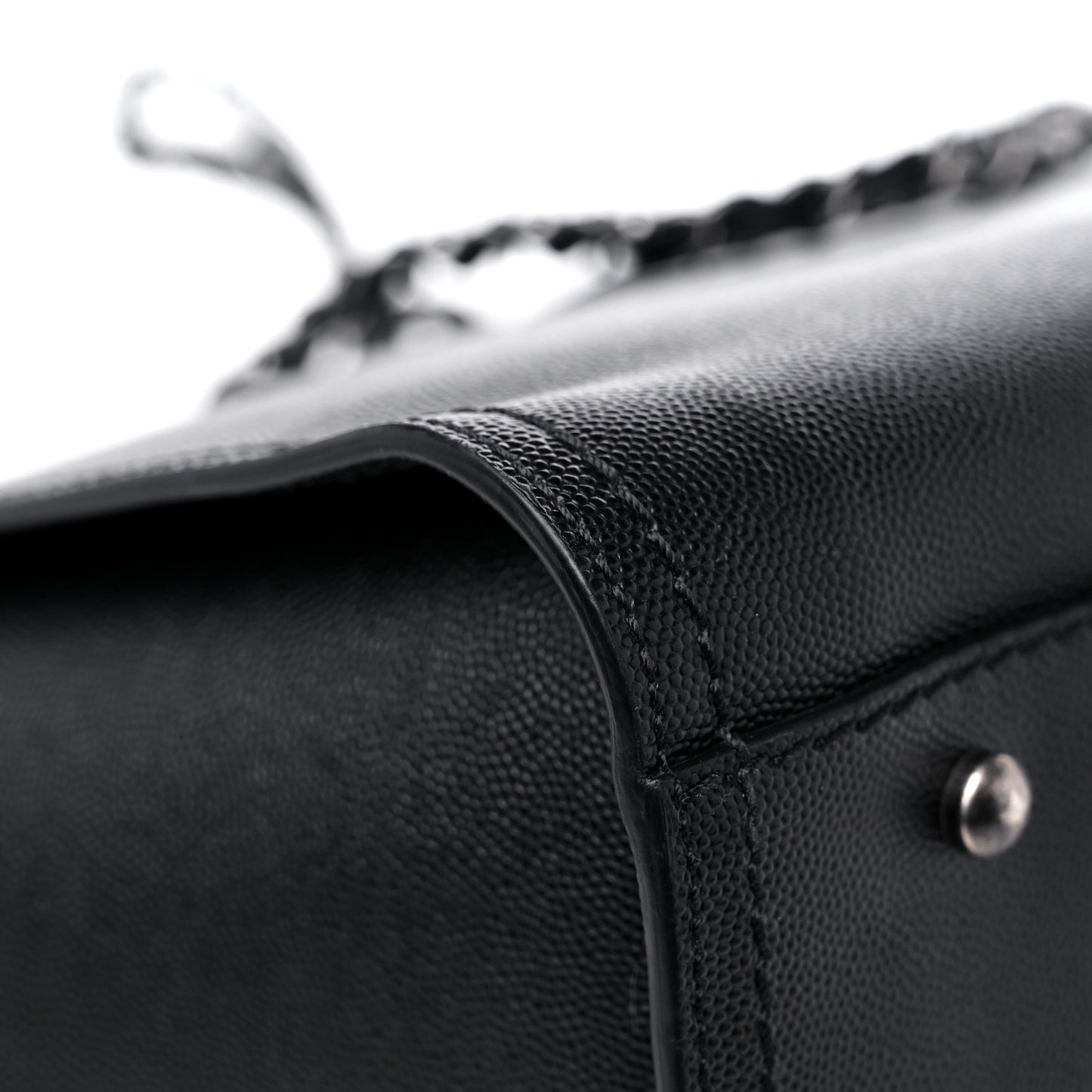 Caviar Small Studded Deauville Tote Black