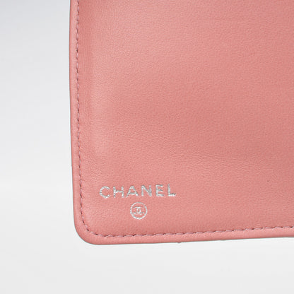 Chanel Lambskin Quilted Yen Wallet Pink 6 of 11