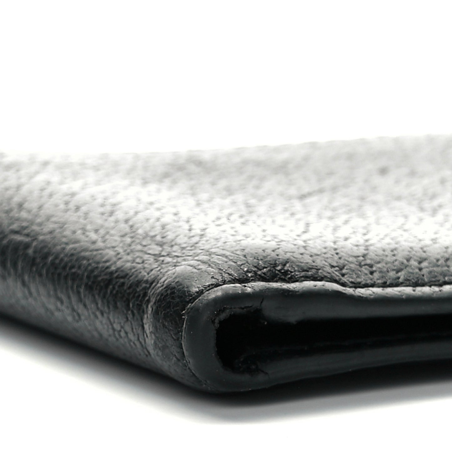 Calfskin Boar Effect GG Marmont Bi-Fold Wallet Black