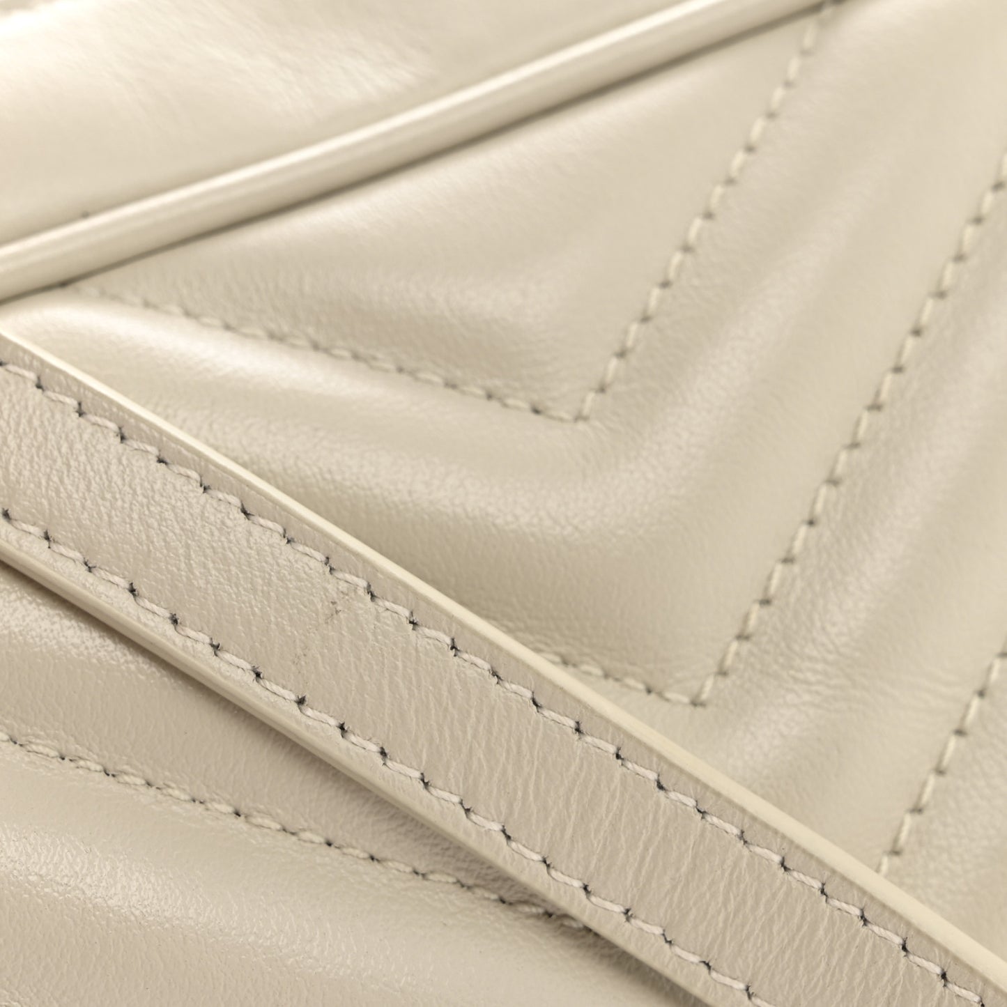Calfskin Matelasse Monogram Lou Camera Bag Crema Soft