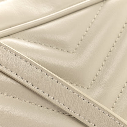 Saint Laurent Calfskin Matelasse Monogram Lou Camera Bag Crema Soft 11 of 12