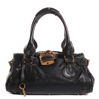 Chloe Leather Medium Paddington Satchel Black 1 of 7