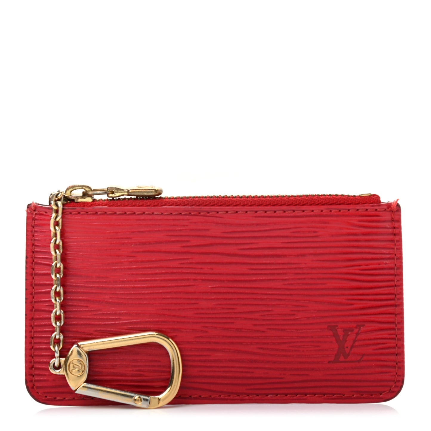 Epi Key Pouch Castillan Red