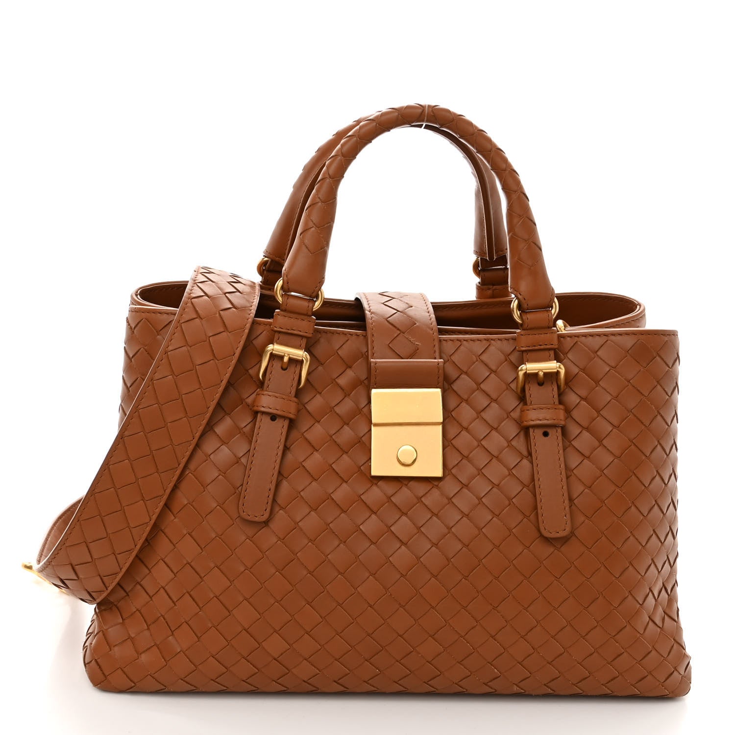 Bottega Veneta Calfskin Intrecciato Mini Roma Noce 1 of 9