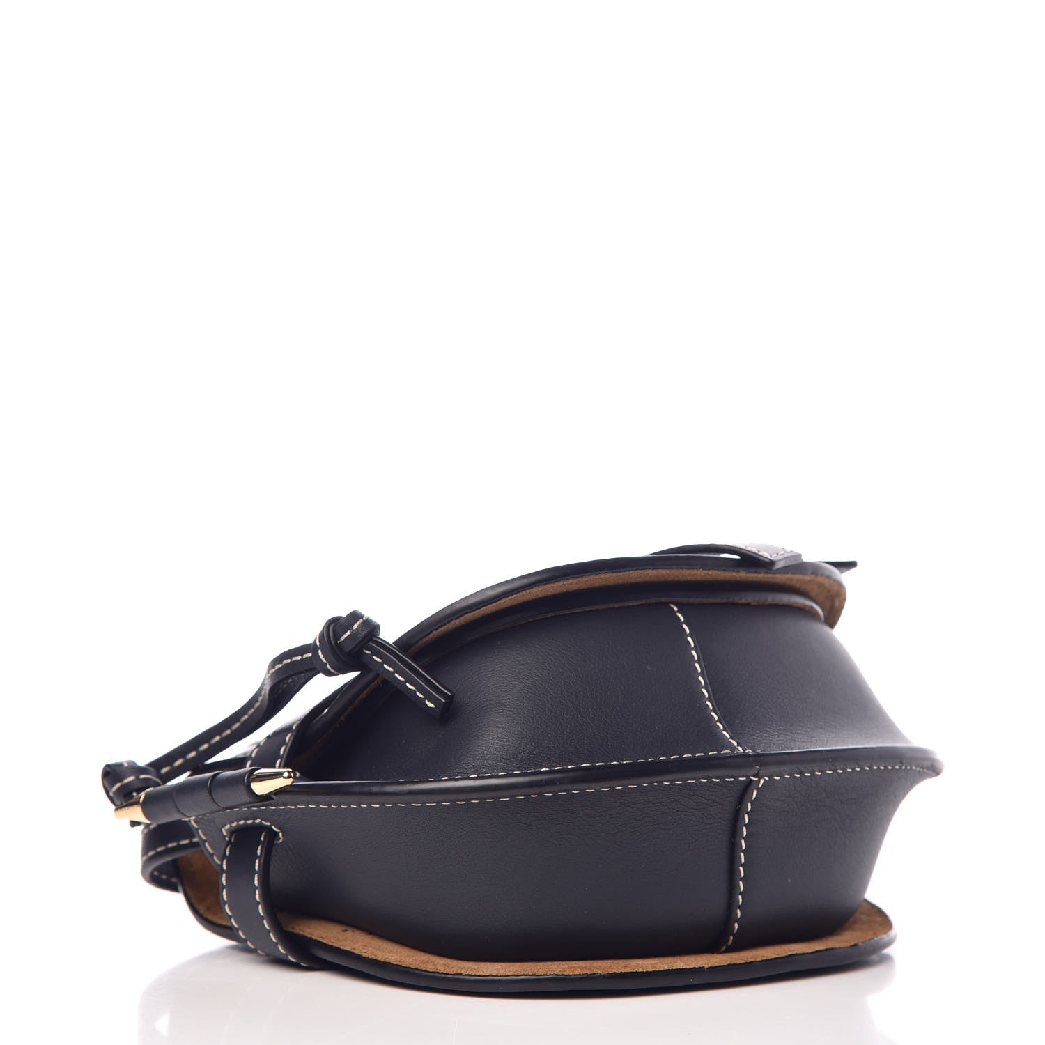 Loewe Grained Calfskin Mini Gate Crossbody Bag Navy 314878