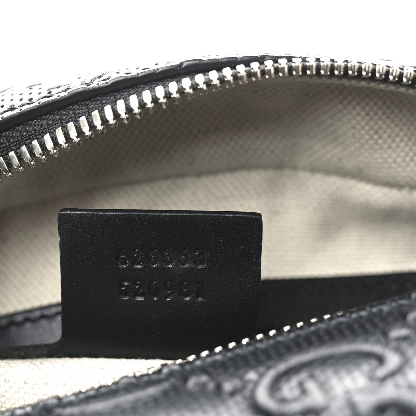 Calfskin GG Tennis Embossed Square Messenger Bag Black