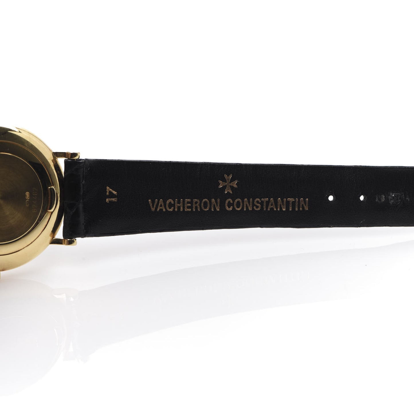 18K Yellow Gold Alligator 32mm Patrimony Automatic Watch 48002