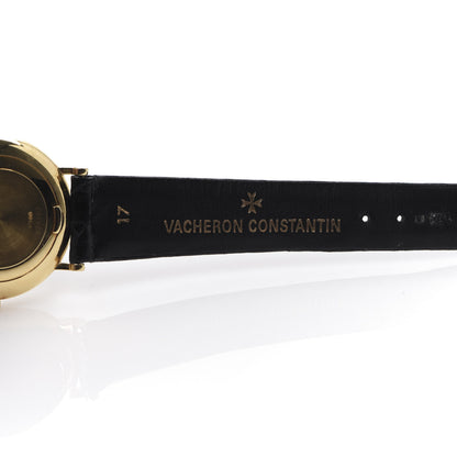 Vacheron Constantin 18K Yellow Gold Alligator 32mm Patrimony Automatic Watch 48002 4 of 6