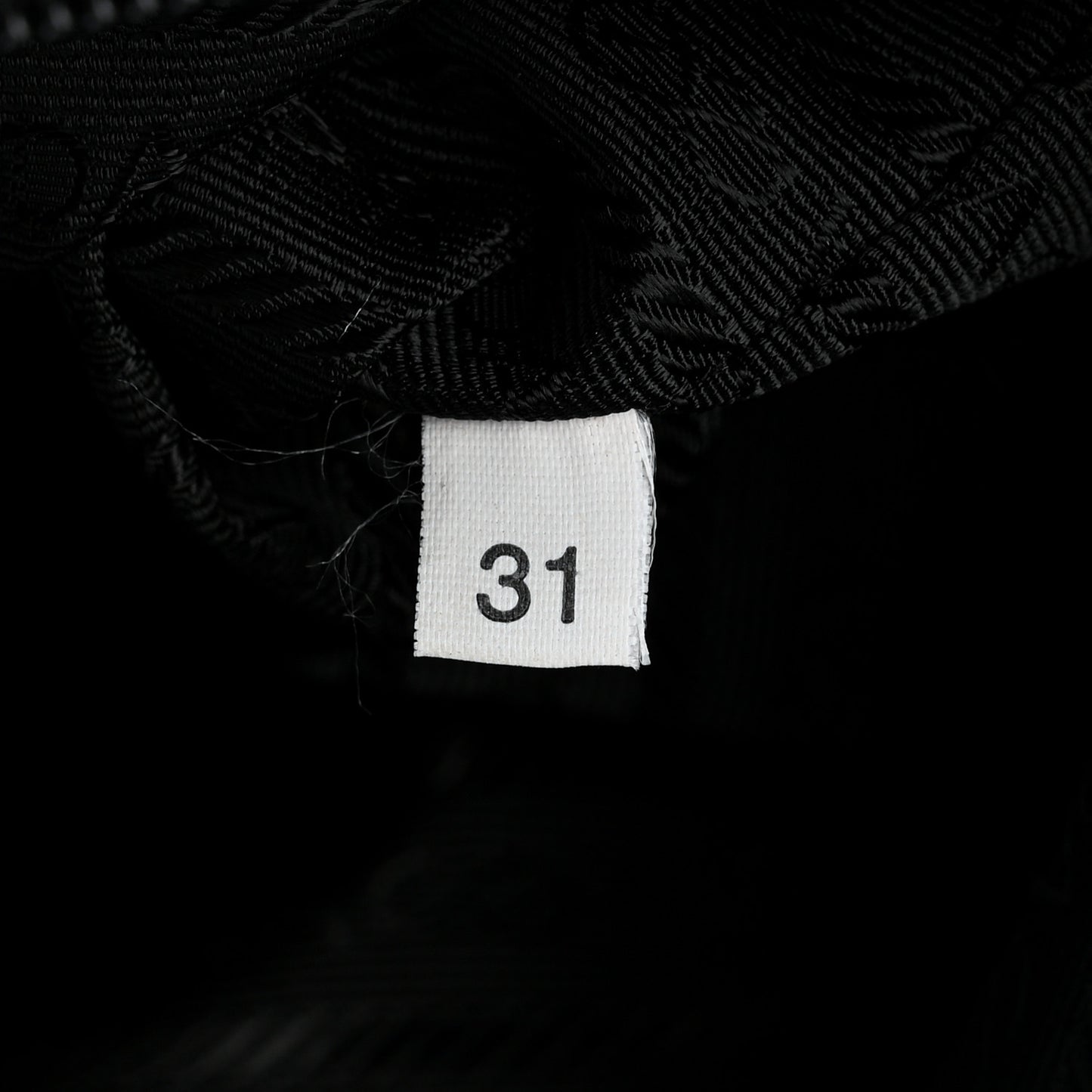 Tessuto Nylon Calfskin Shoulder Bag Black