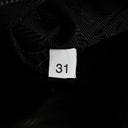 Prada Tessuto Nylon Calfskin Shoulder Bag Black 6 of 9
