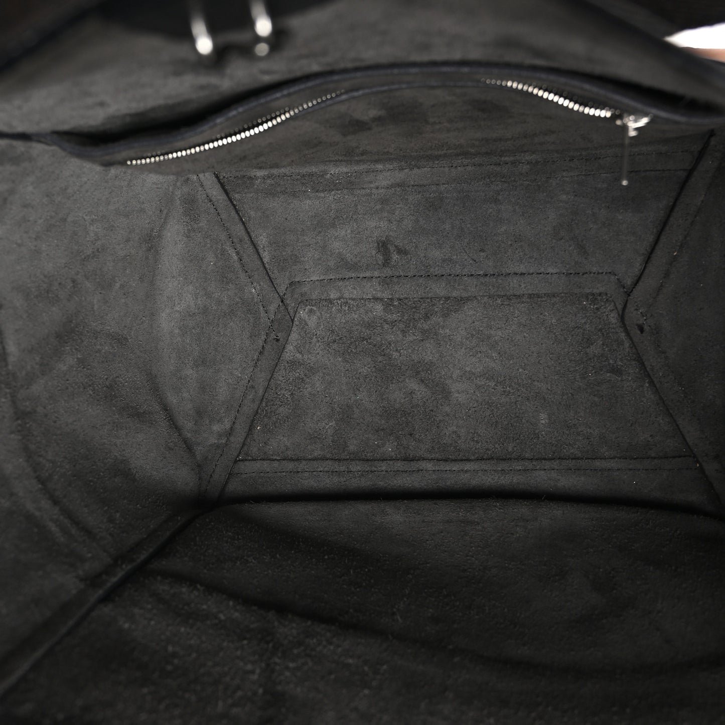 Soft Grained Calfskin Sangle Bucket Bag Black