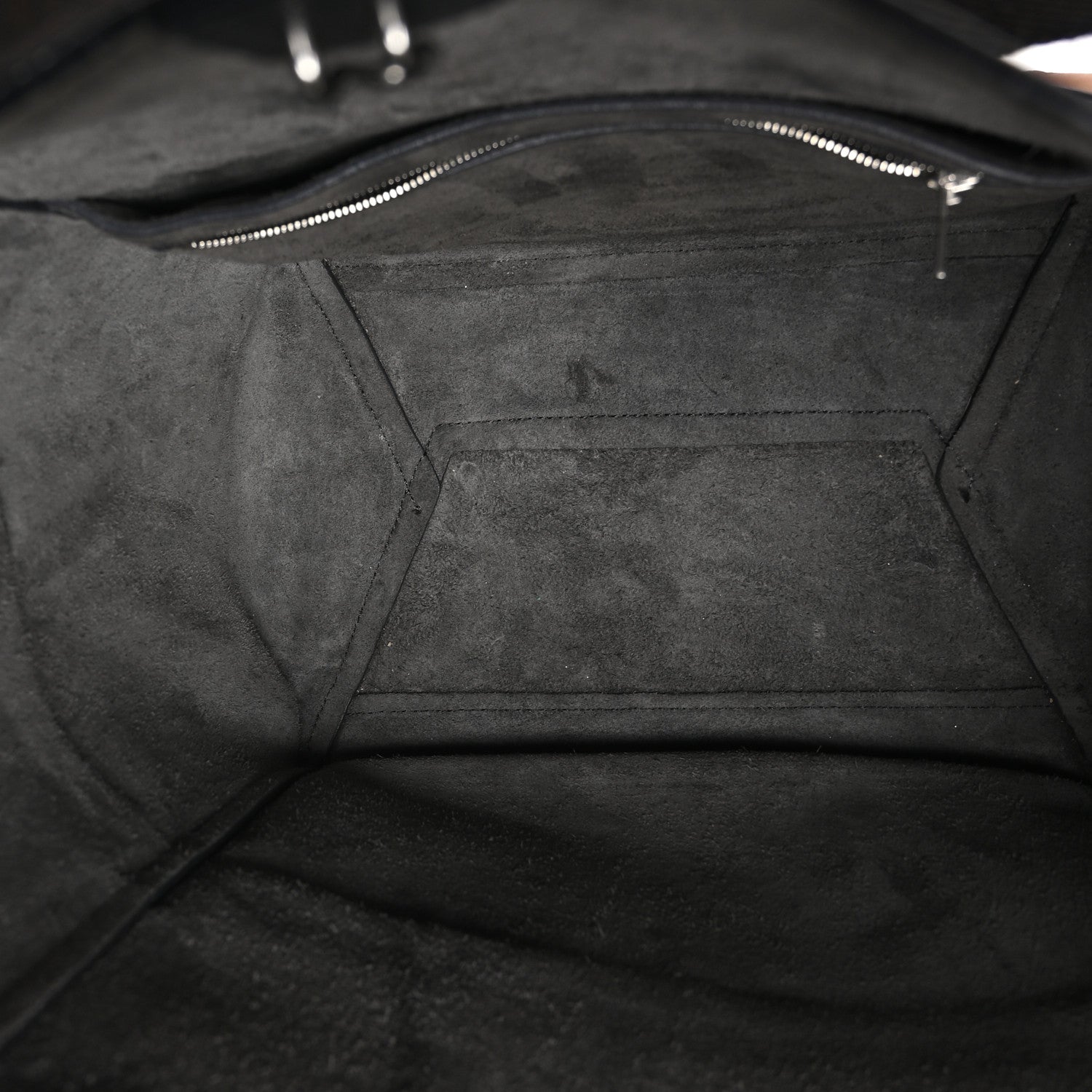 Celine Soft Grained Calfskin Sangle Bucket Bag Black 5 of 11