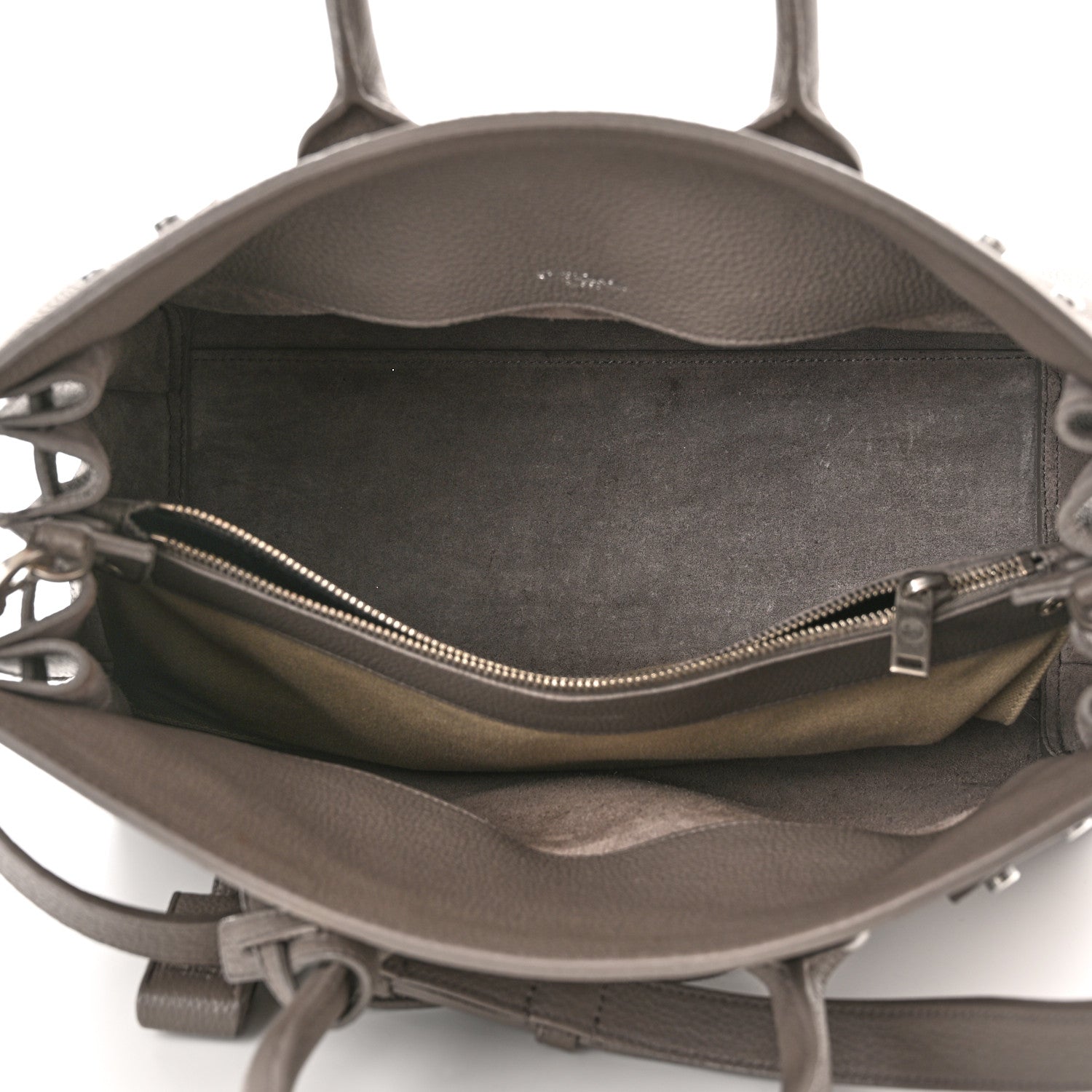 Saint Laurent Grained Calfskin Small Supple Sac De Jour Mouse Grey 5 of 14
