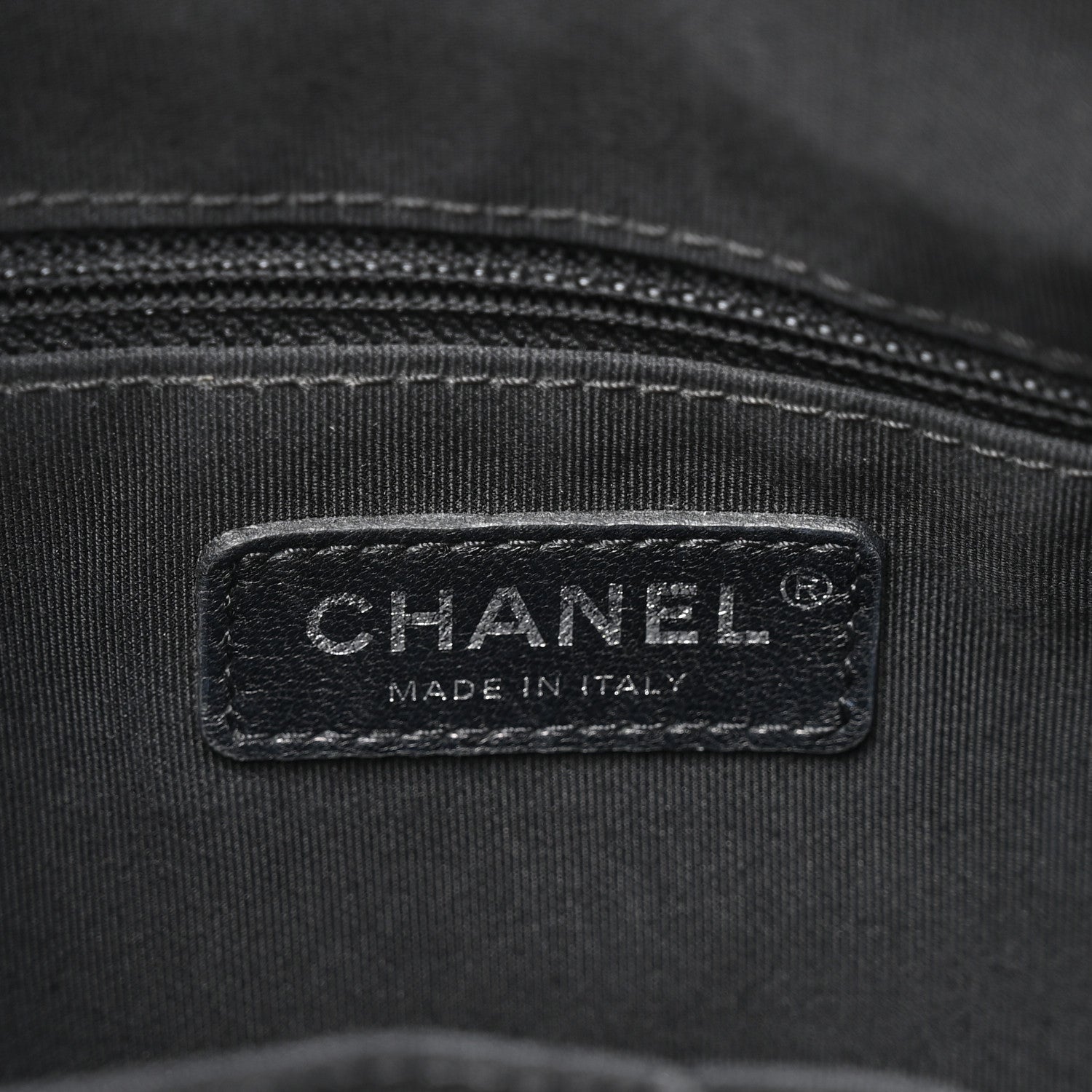 Chanel Calfskin Wool Embroidered Paris Hamburg Medium Gabrielle Hobo Dark Navy Blue 6 of 10
