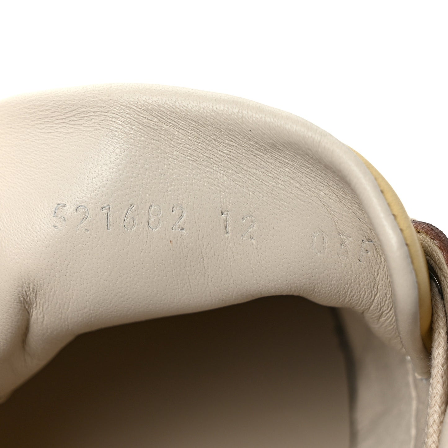 GG Monogram Suede Web Mens G74 Sneakers 12 Beige Ruggine Cuir