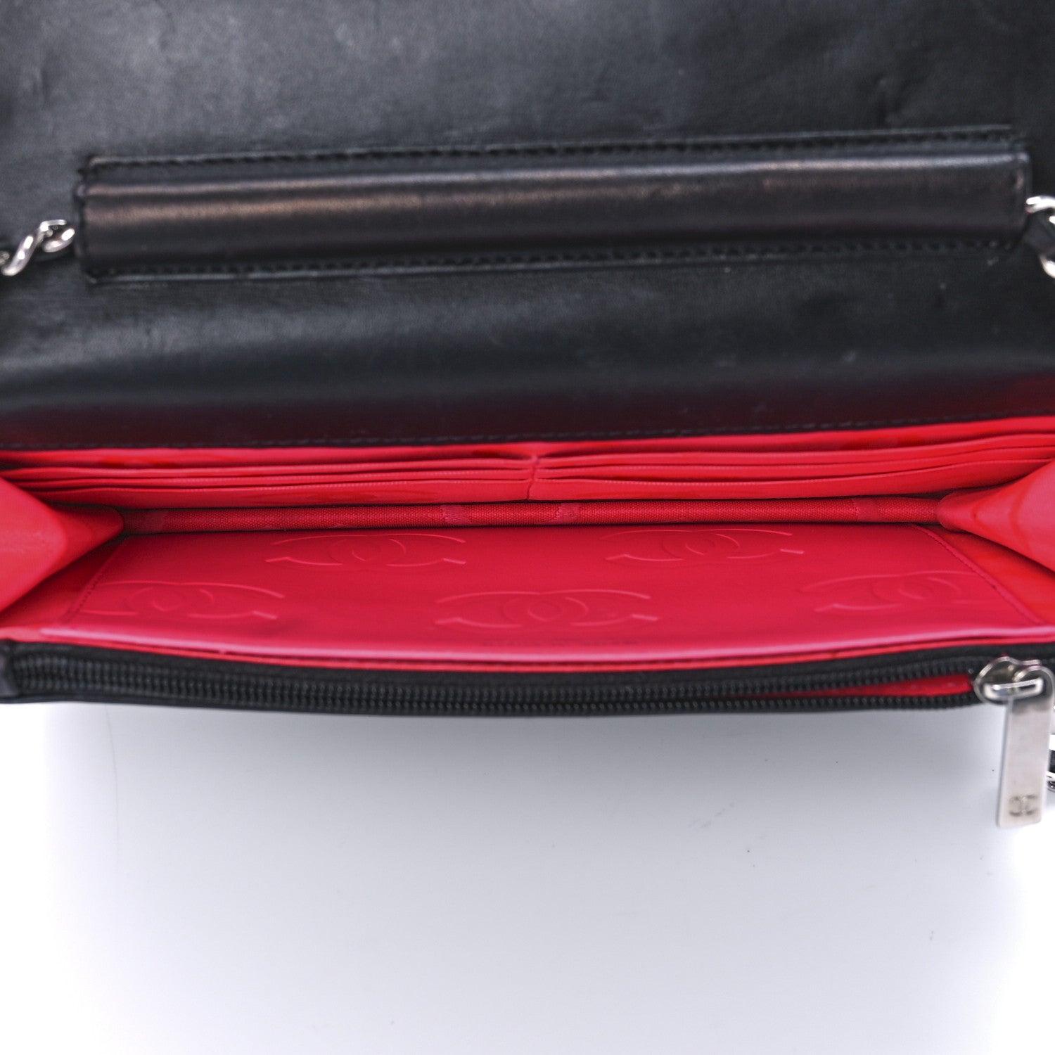 Chanel Calfskin Quilted Cambon Wallet On Chain WOC Black 5 of 11