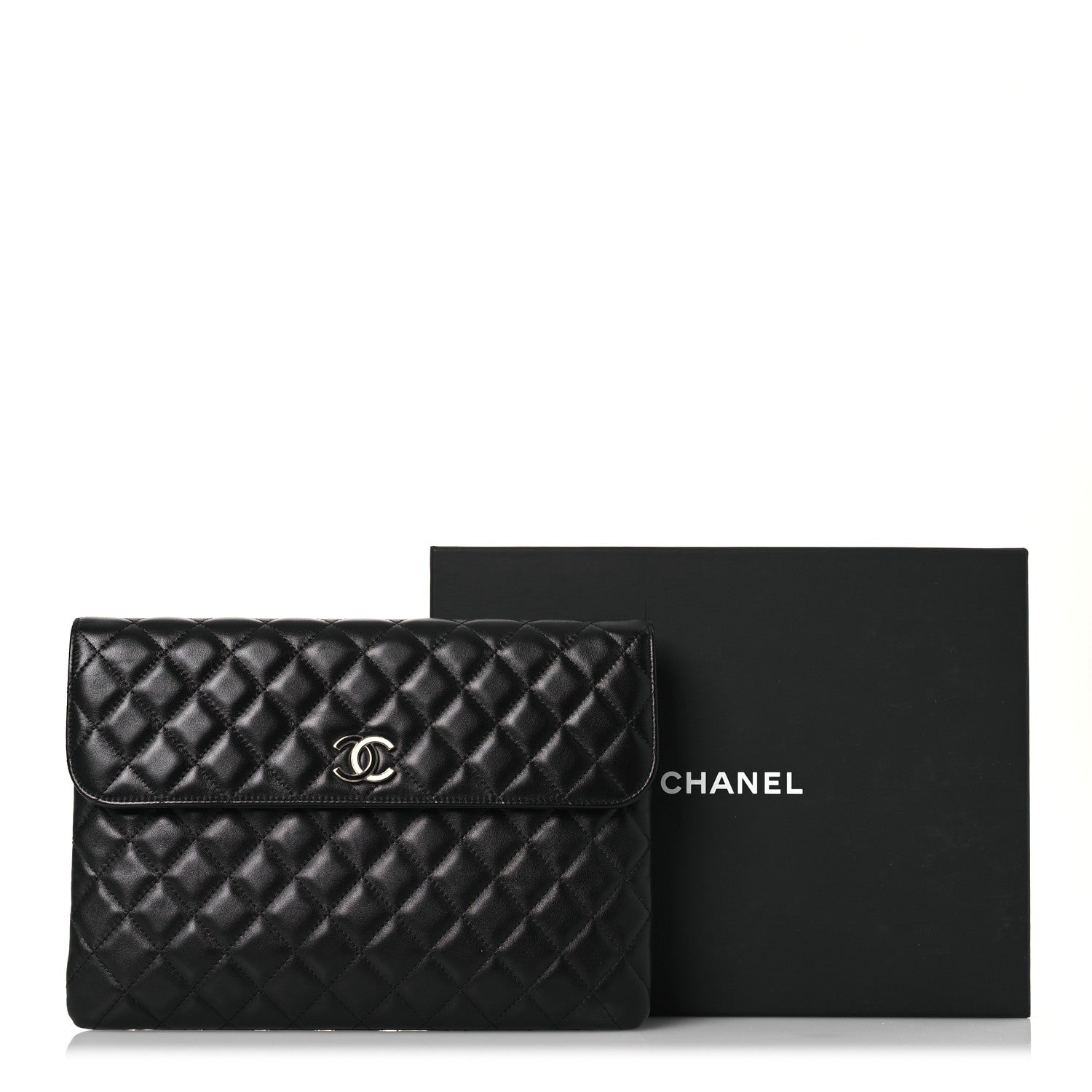 Chanel Quilted Flap Clutch Black 12 of 12