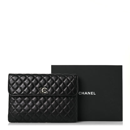Chanel Quilted Flap Clutch Black 12 of 12