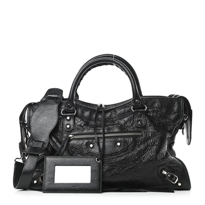 Balenciaga Agneau Classic Silver Hardware City Black 3 of 11