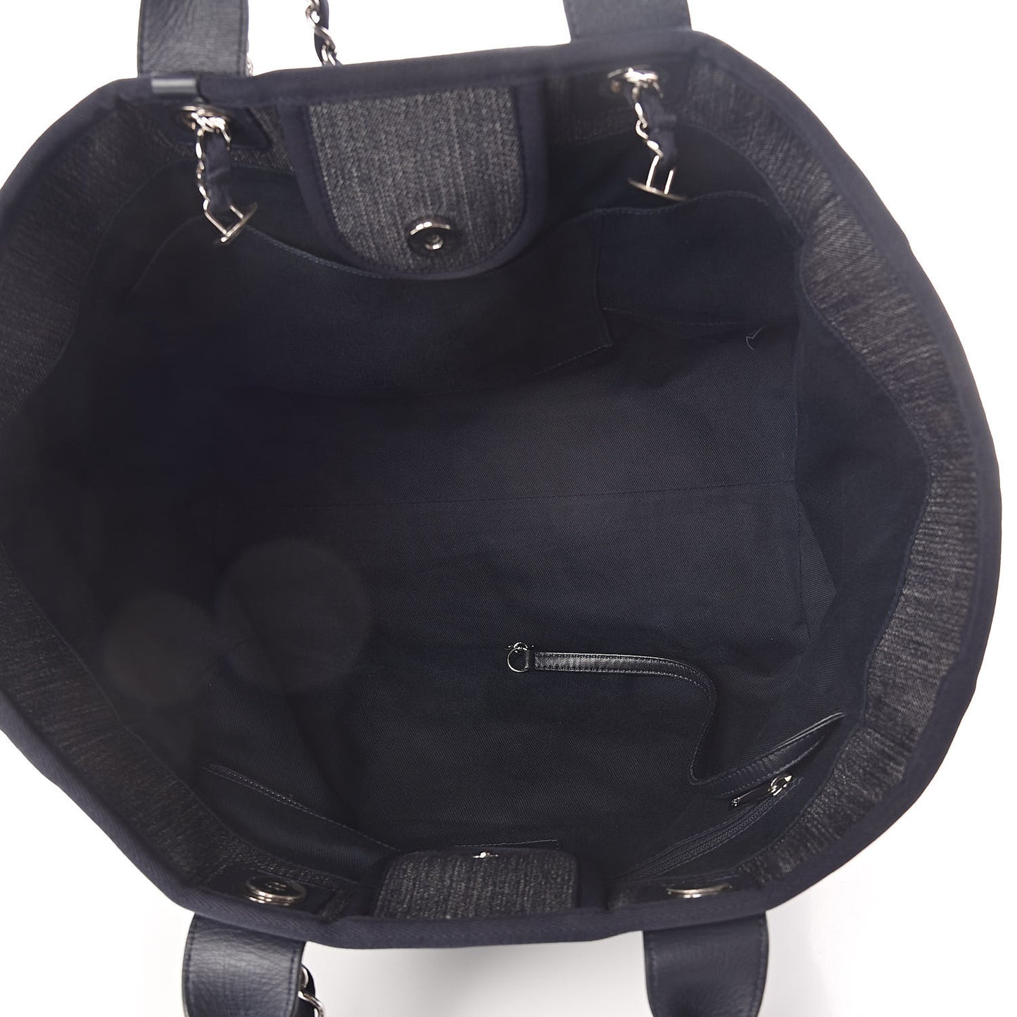 Denim Large Deauville Tote Dark Blue