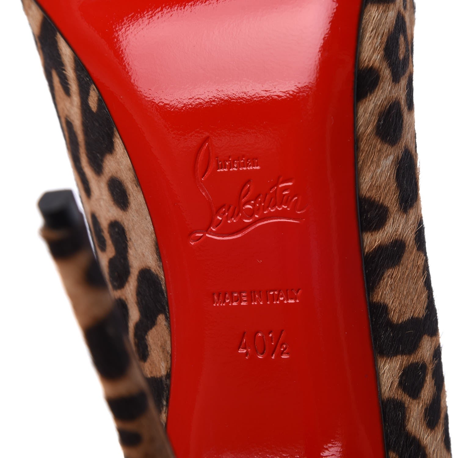 Christian Louboutin Pony Hair Pigalle Follies Pumps 40.5 Leopard 8 of 9