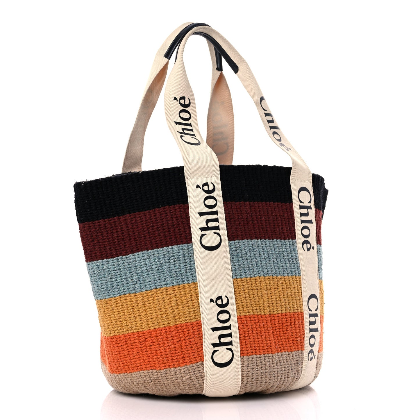 X MIFUKO Woven Large Woody Basket Tote Multicolor