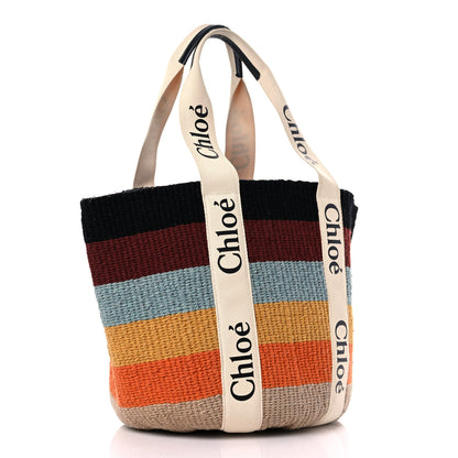 Chloe X MIFUKO Woven Large Woody Basket Tote Multicolor 3 of 12