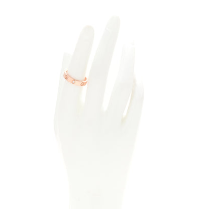 Cartier 18K Pink Gold Diamond 4mm LOVE Wedding Band Ring 54 6.75 2 of 6