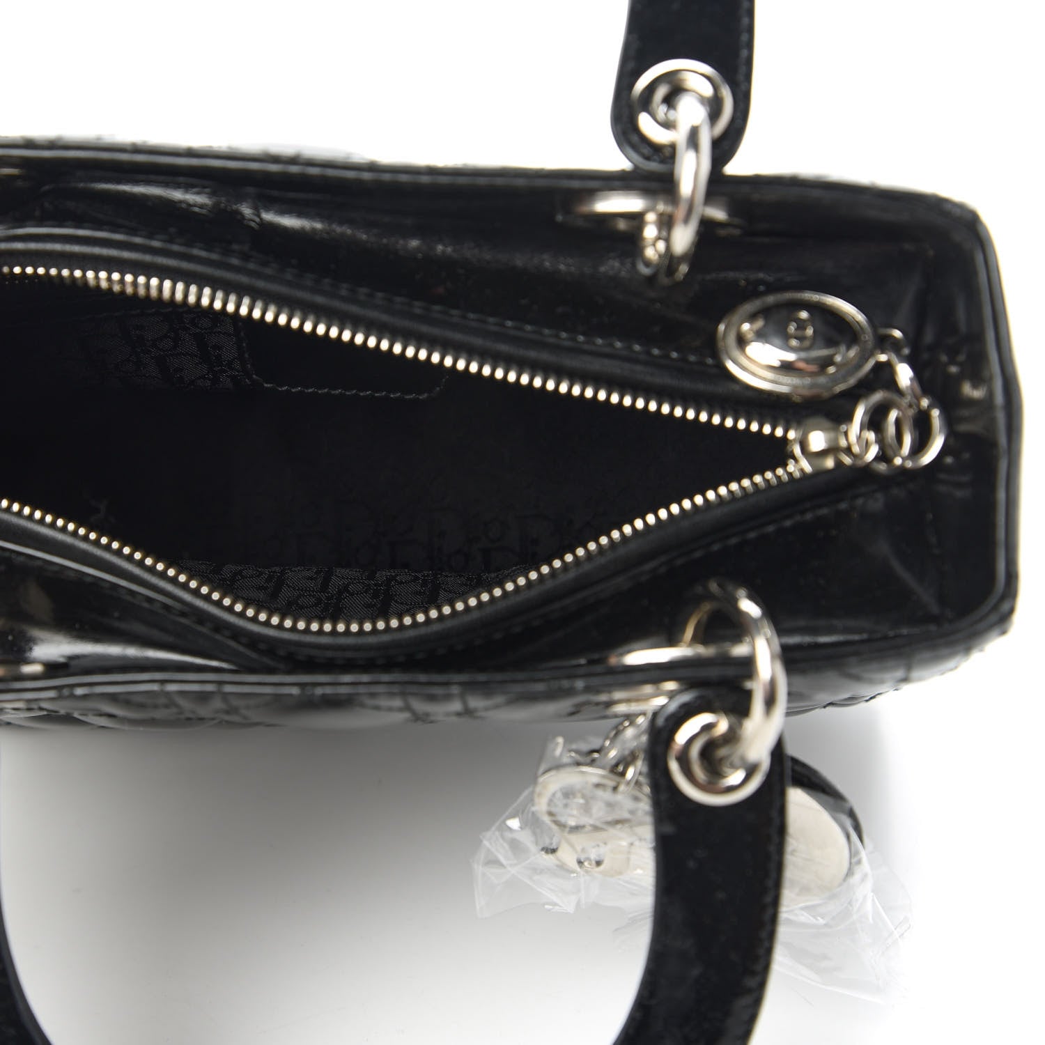 Christian Dior Patent Cannage Medium Lady Dior Black 5 of 10