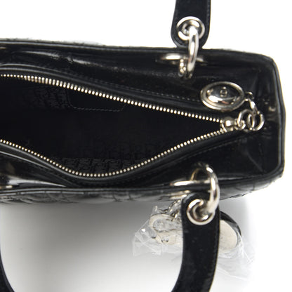 Christian Dior Patent Cannage Medium Lady Dior Black 5 of 10