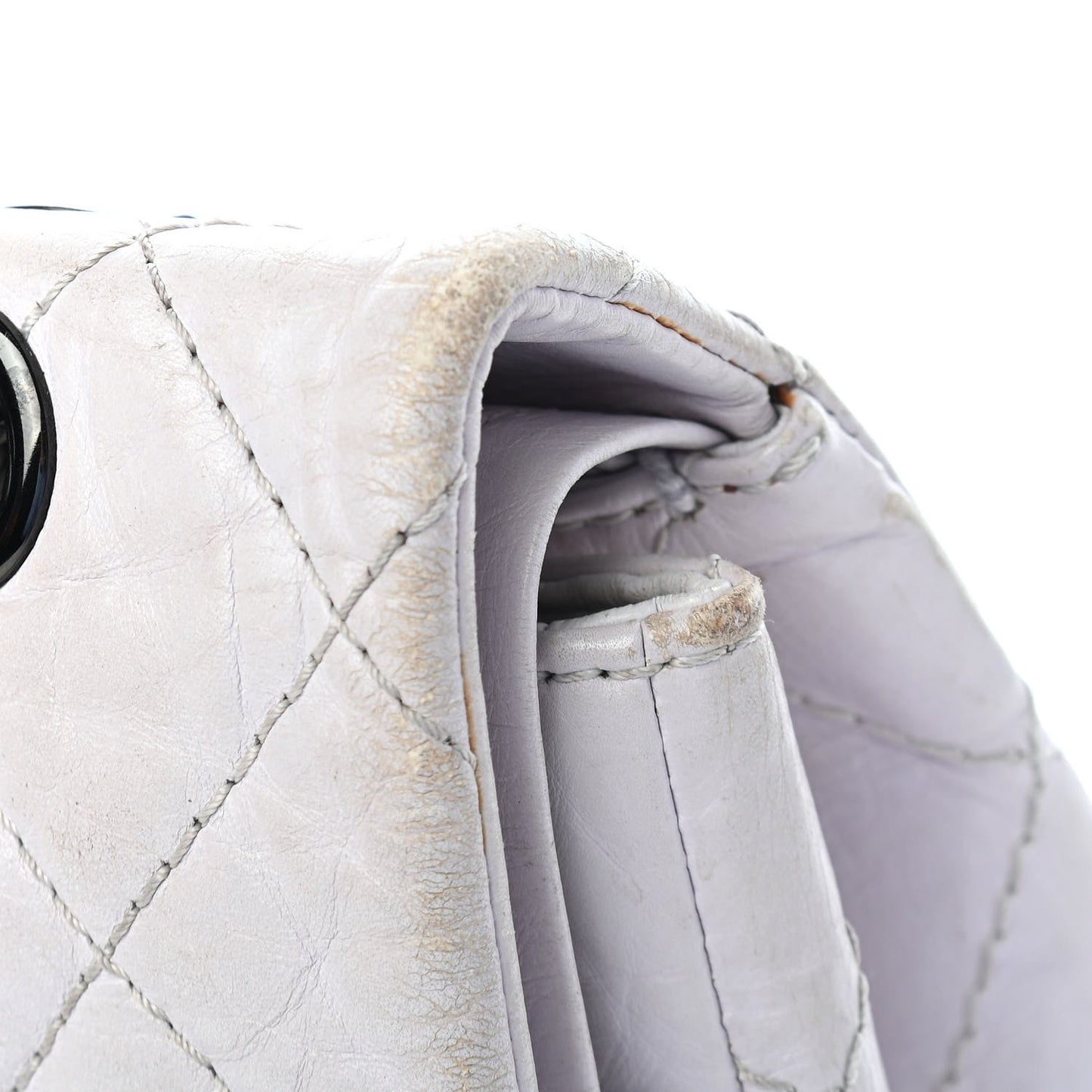 Aged Calfskin 2.55 Reissue 227 Flap White