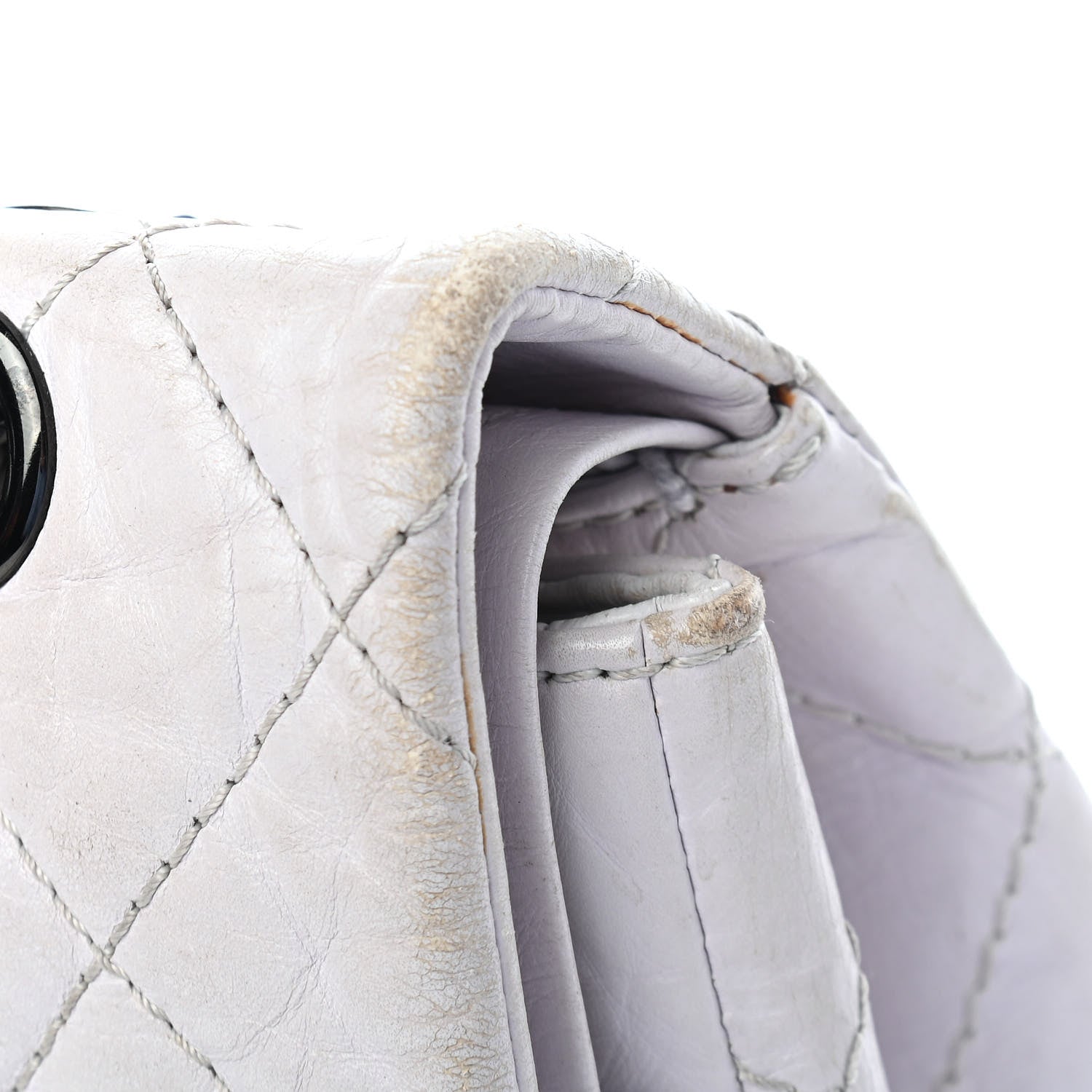 Chanel Aged Calfskin 2.55 Reissue 227 Flap White 10 of 12