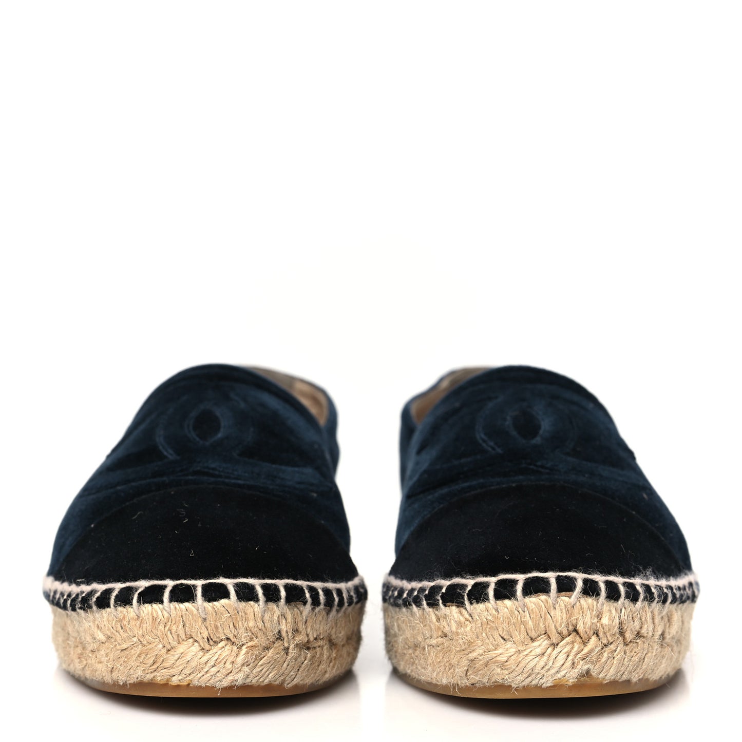 Velvet CC Espadrilles 41 Dark Navy Black