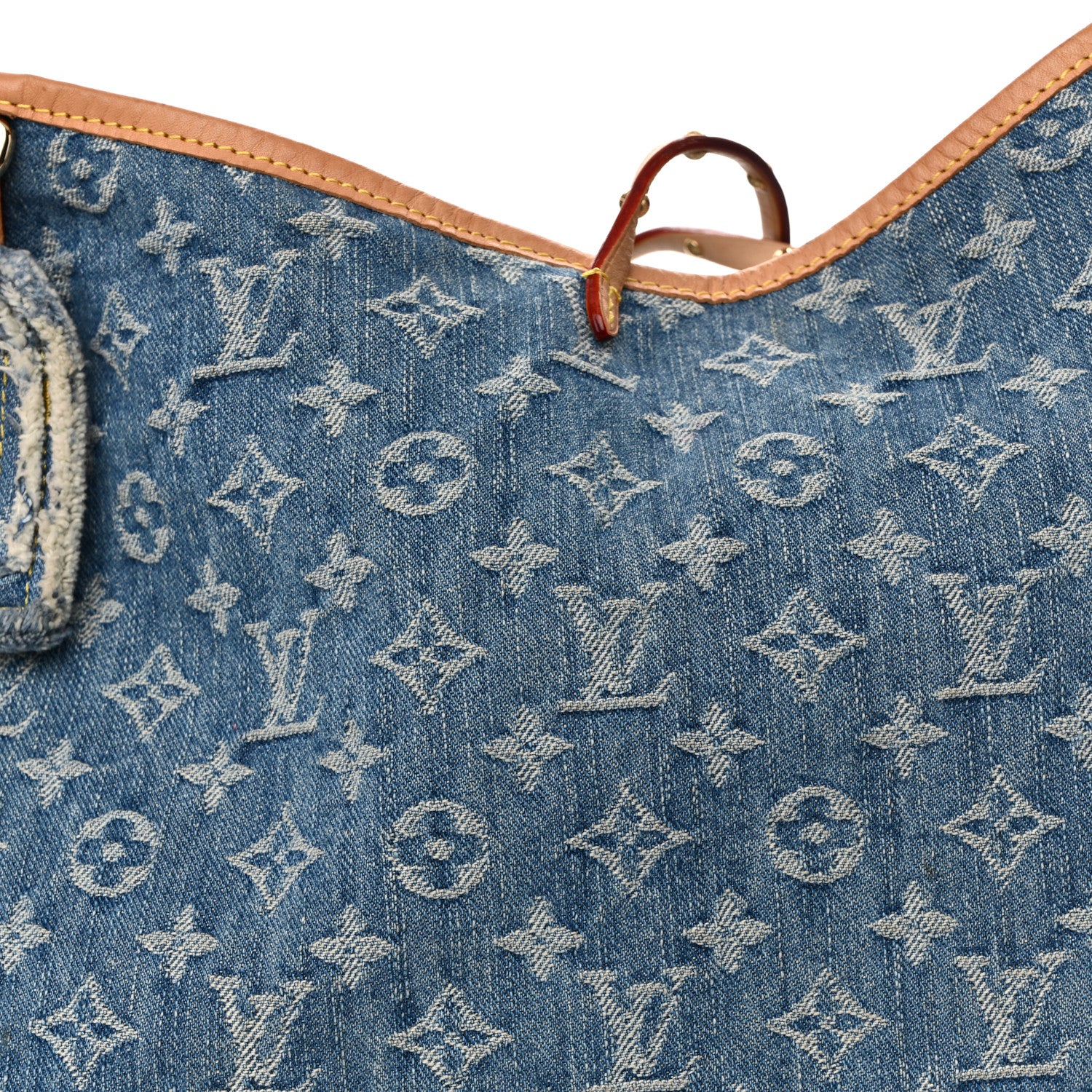 Louis Vuitton Monogram Denim CarryAll MM Blue 9 of 12