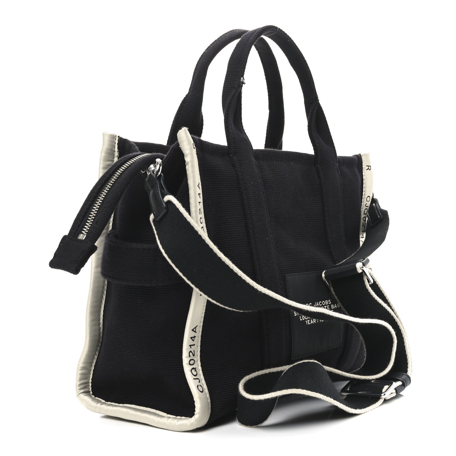 Marc Jacobs Jacquard Medium The Traveler Tote Bag Black 2 of 9