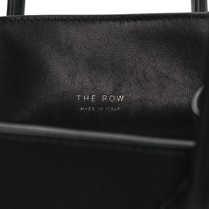 The Row Polished Saddle Calfskin Soft Margaux 10 Bag Black 9 of 9