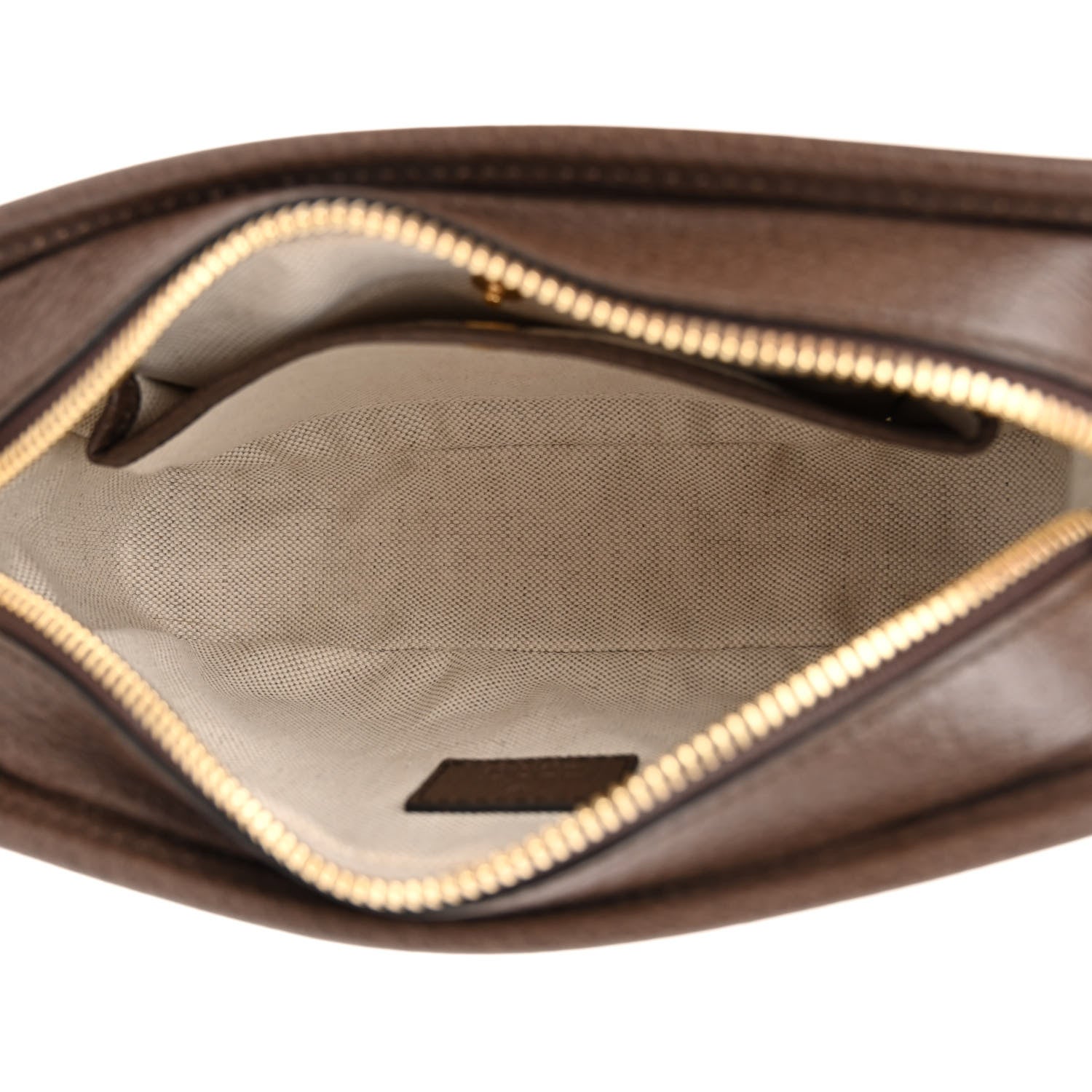 Gucci Monogram Jumbo GG Textured Dollar Calfskin Web Mini Crossbody Bag Camel Ebony New Acero 5 of 10