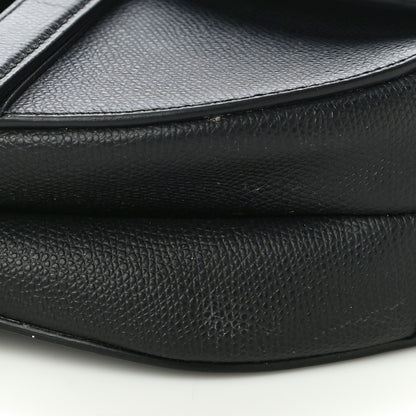 Christian Dior Grained Calfskin Saddle Bag Black 16 of 17