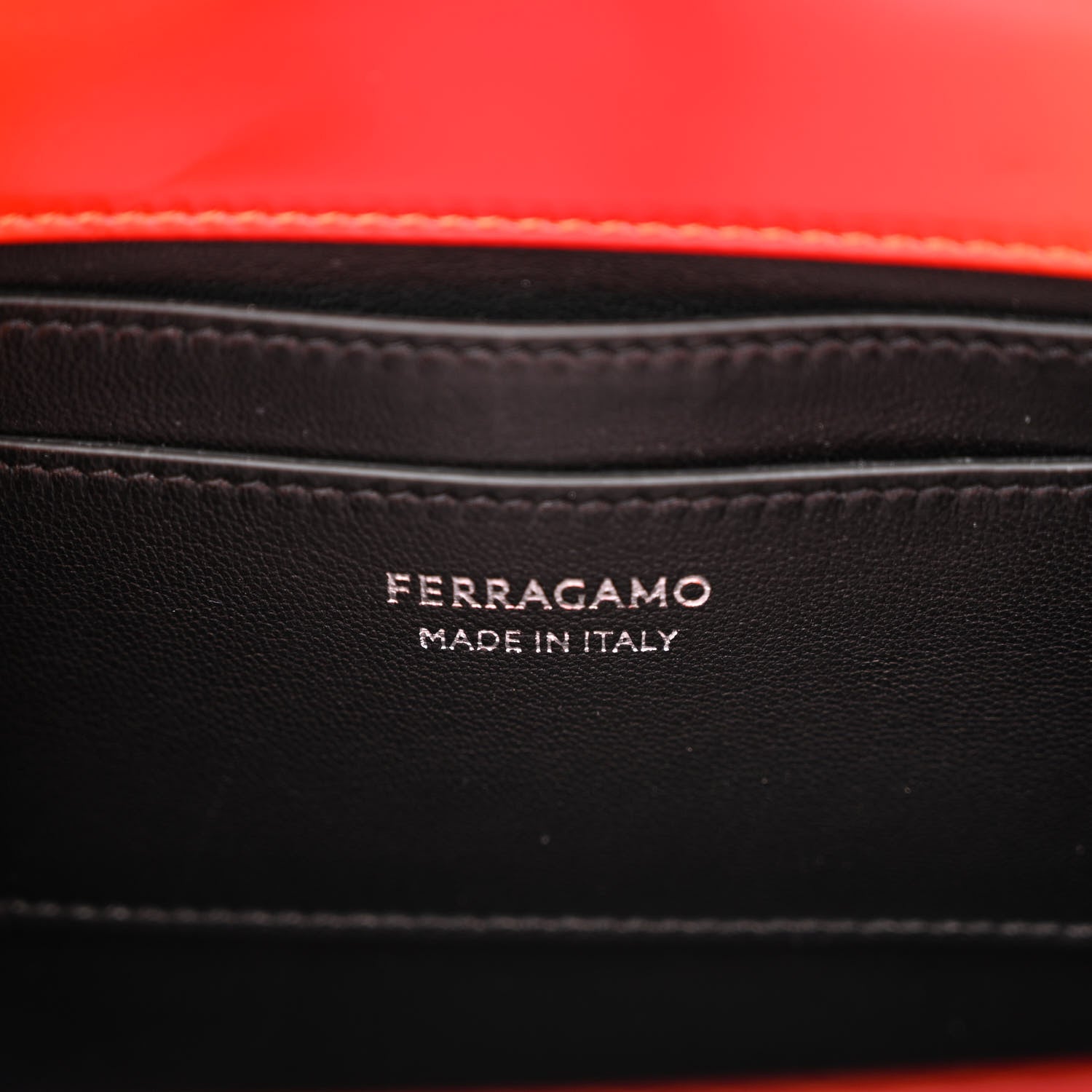 Salvatore Ferragamo Smooth Airbrushed Calfskin Mini Wanda Top Handle Bag Orange Multicolor 6 of 10