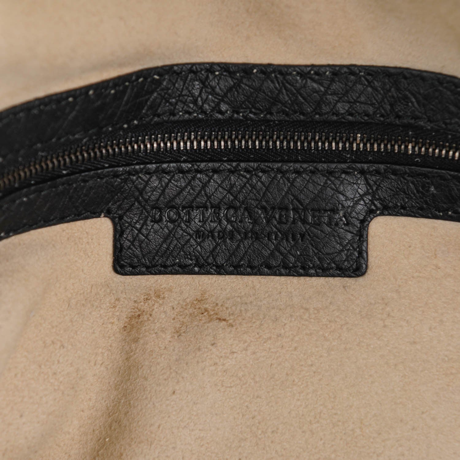 Bottega Veneta Ostrich Crocodile Shoulder Bag Black 5 of 12