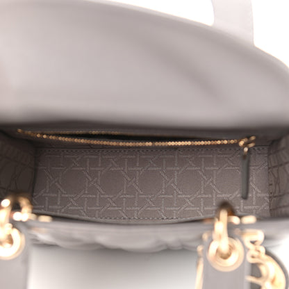 Christian Dior Lambskin Cannage Small Lady Dior Grey 5 of 11