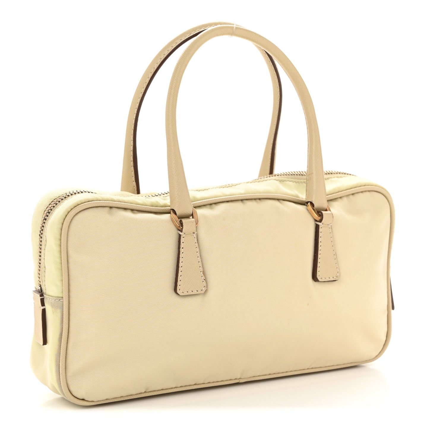 Nylon Saffiano Top Handle Bag Lino