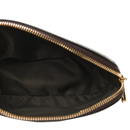 Gucci GG Supreme Monogram Textured Calfskin Web Medium Ophidia Cosmetic Case Beige Ebony New Acero 5 of 10
