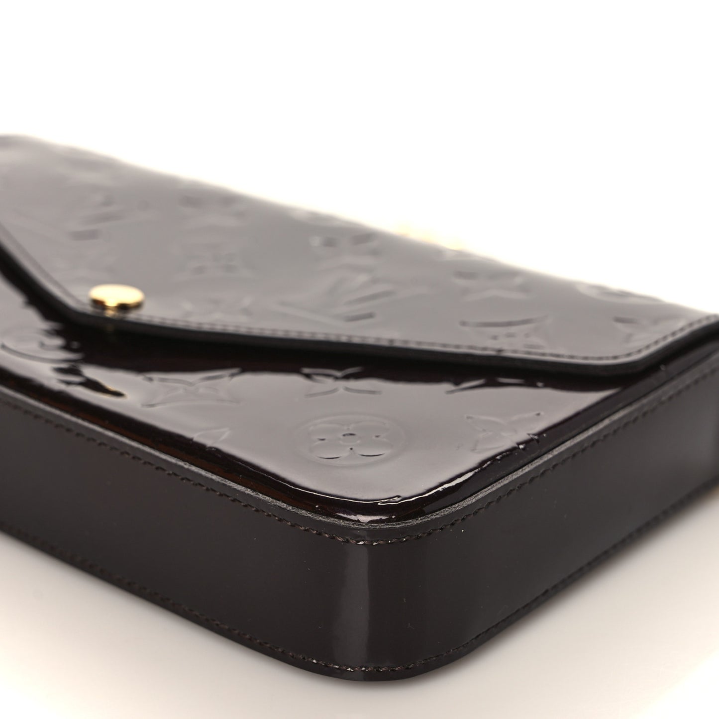 Vernis Pochette Felicie Chain Wallet Amarante