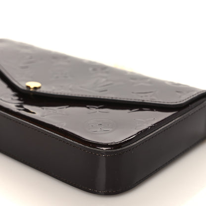 Louis Vuitton Vernis Pochette Felicie Chain Wallet Amarante 9 of 11