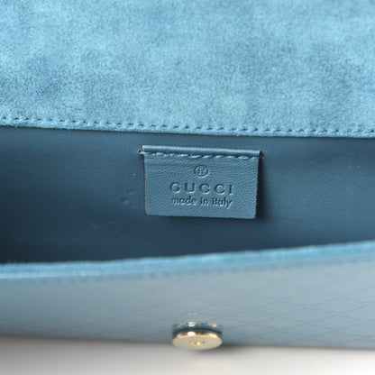 Gucci Patent Microguccissima Small Broadway Clutch Deep Cobalt 9 of 10