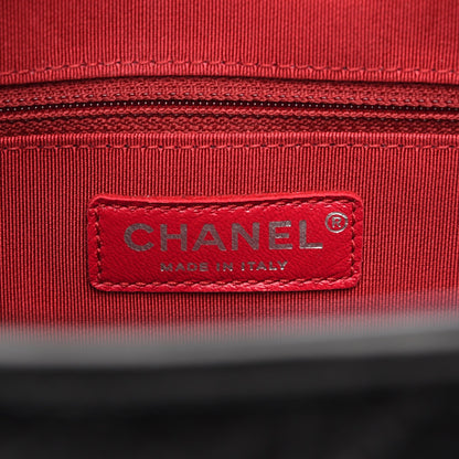 Chanel Calfskin Quilted Large Gabrielle Shopping Tote Black 7 of 10