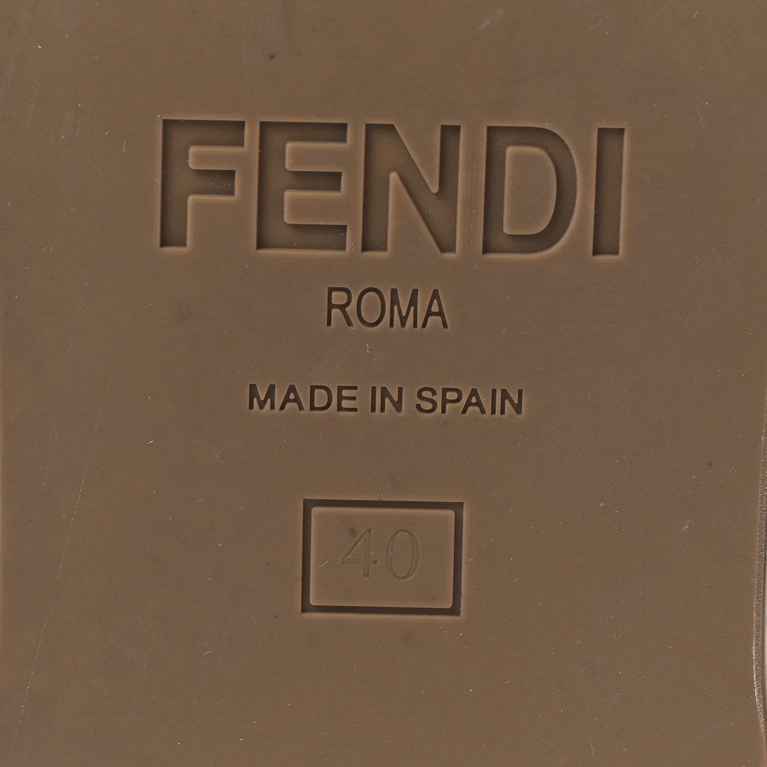 Fendi Nappa FF Embossed Espadrille Platform Sandals Black 7 of 8